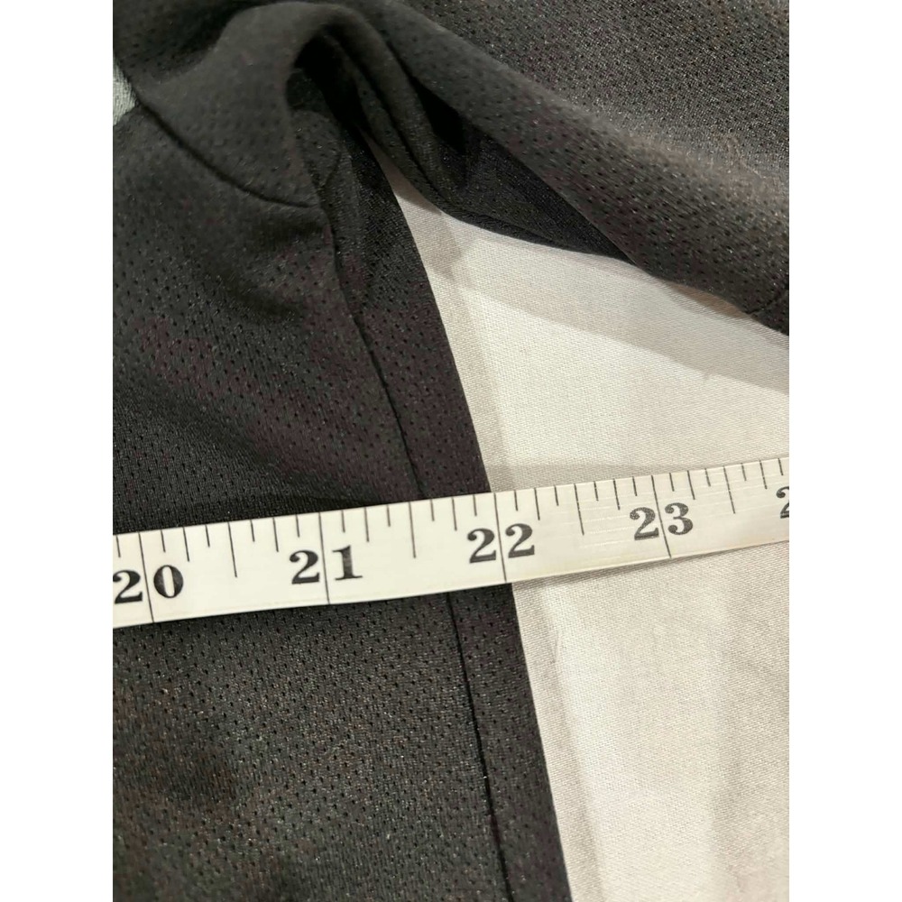 PGA Tour Mens Polo Shirt Large Black Grey Colorblock Performance Golf Mesh Top - Picture 5 of 9